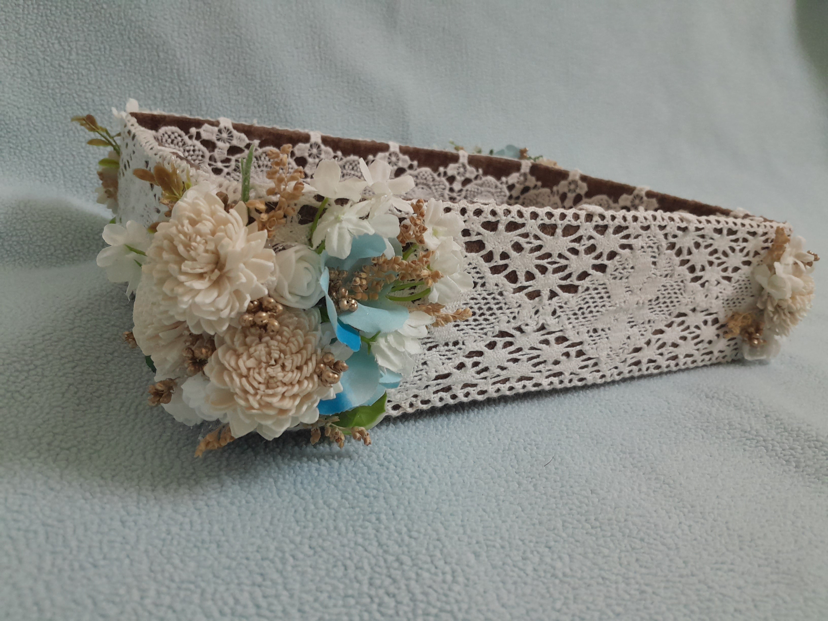 Wedding tray with glass top