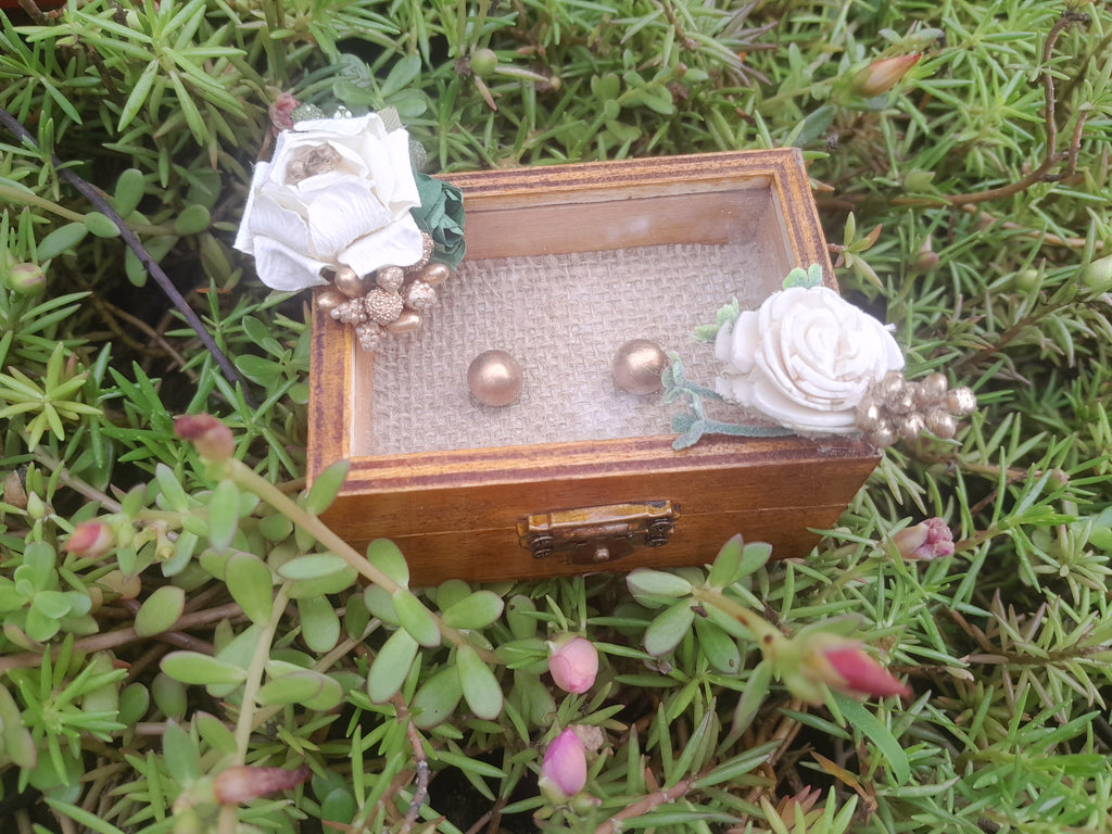 Wooden Wedding ring box