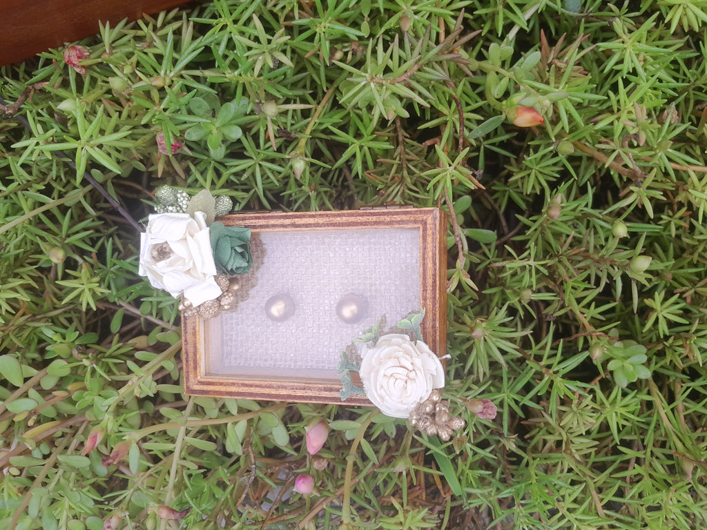 Wooden Wedding ring box