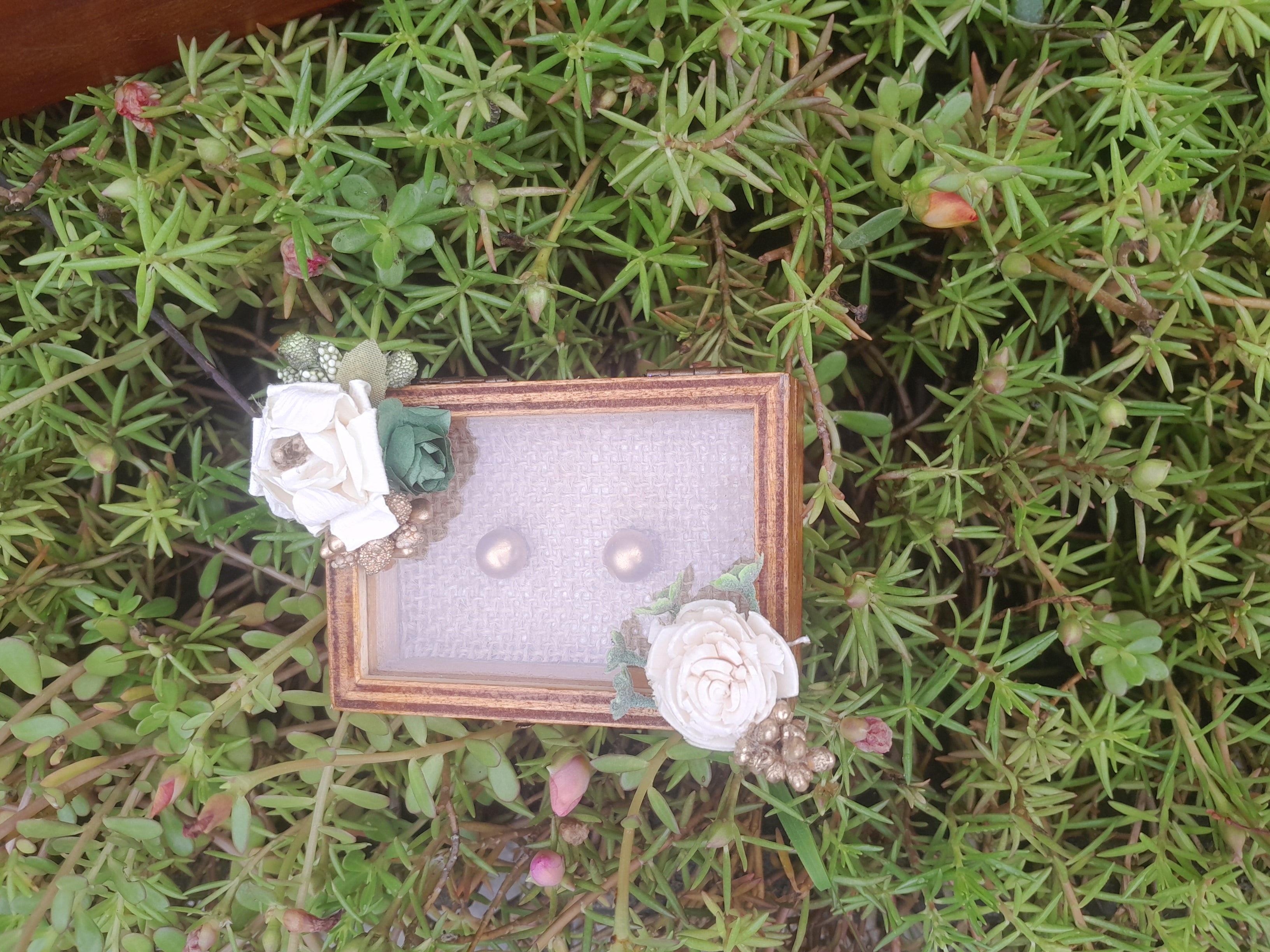 Wooden Wedding ring box