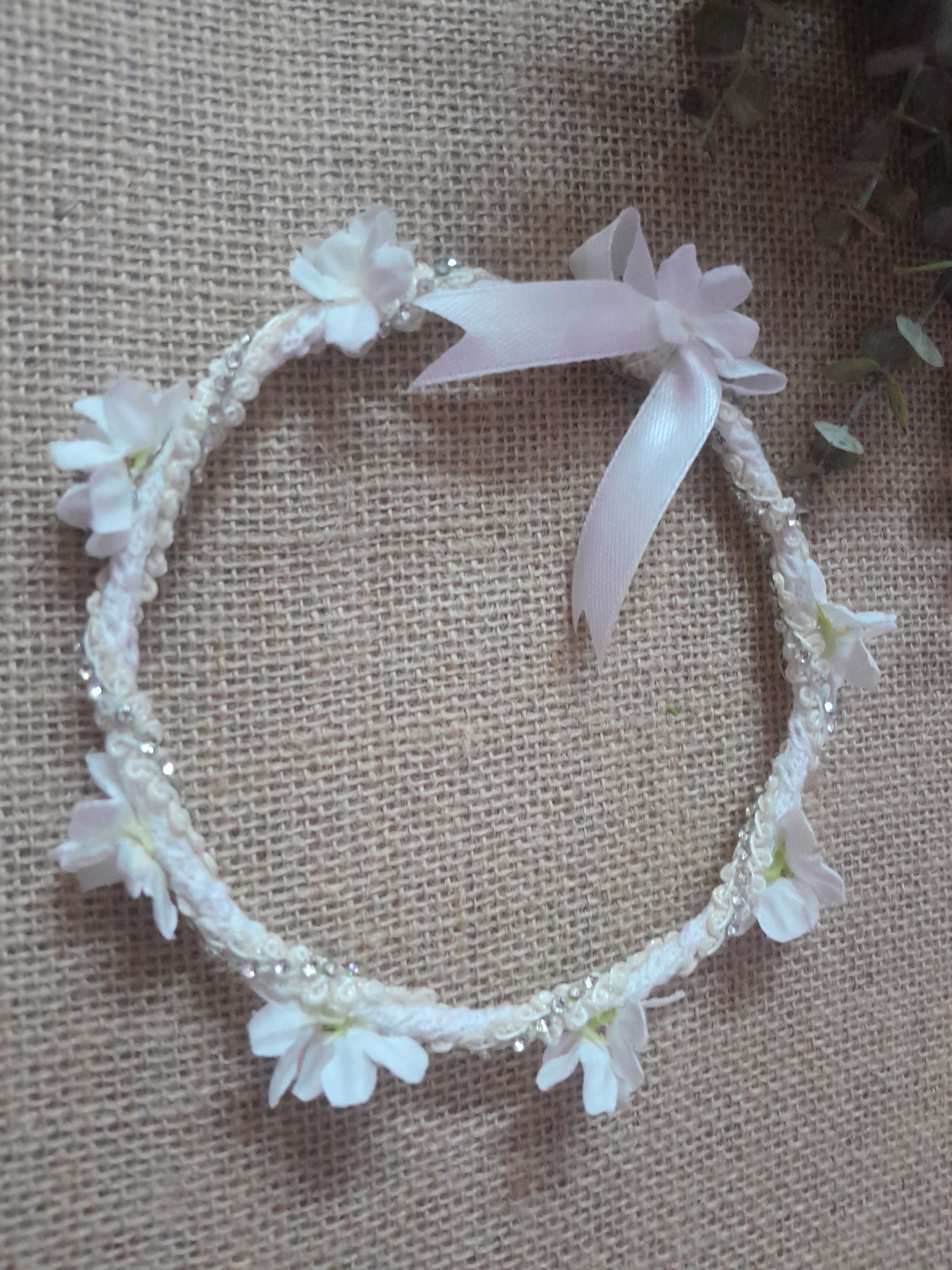 Lace candle and crown