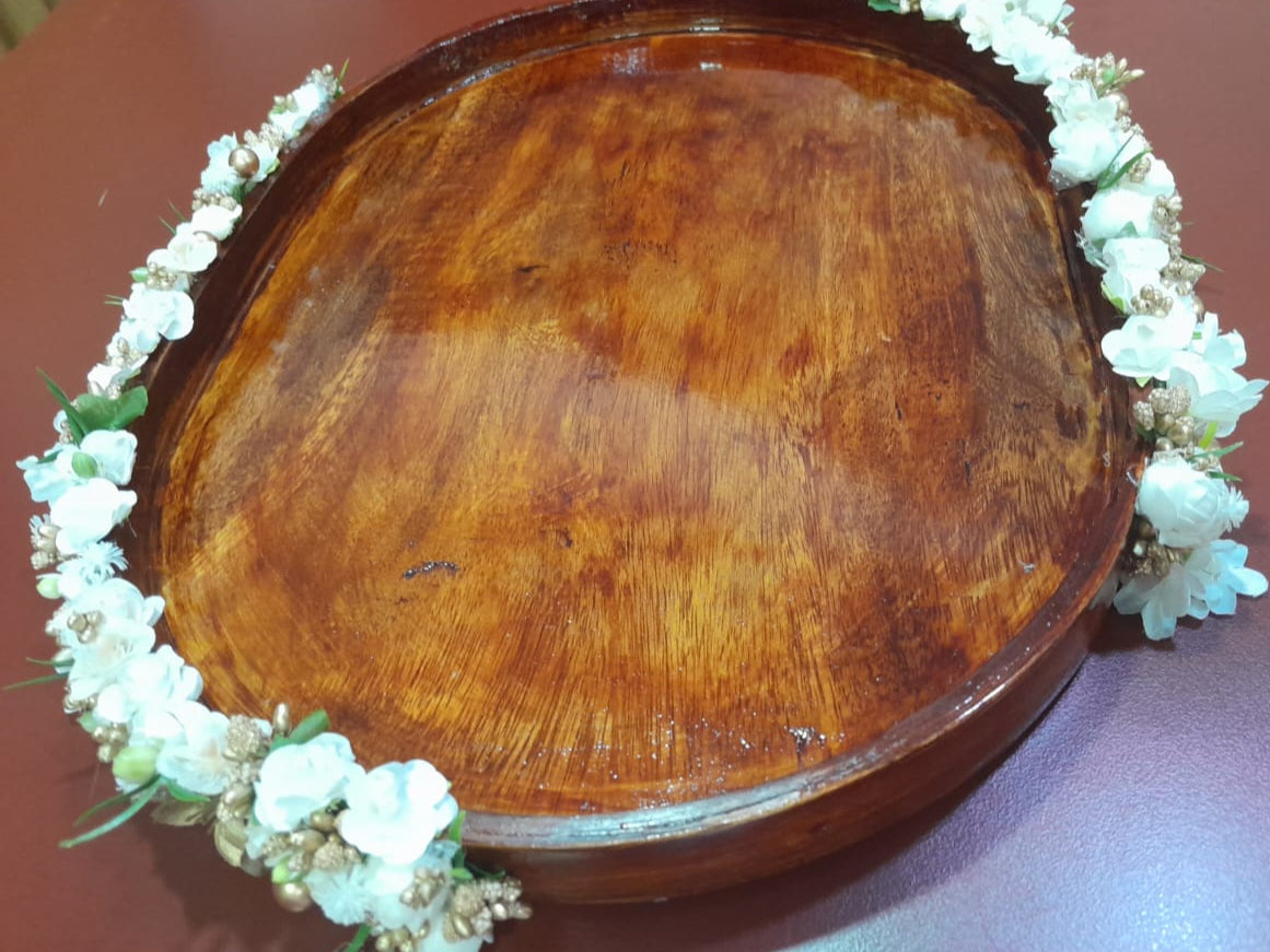 Wooden Wedding/Baptism Tray