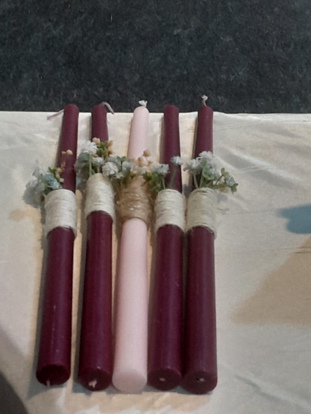 Decorated candle baptism /holy communion decor