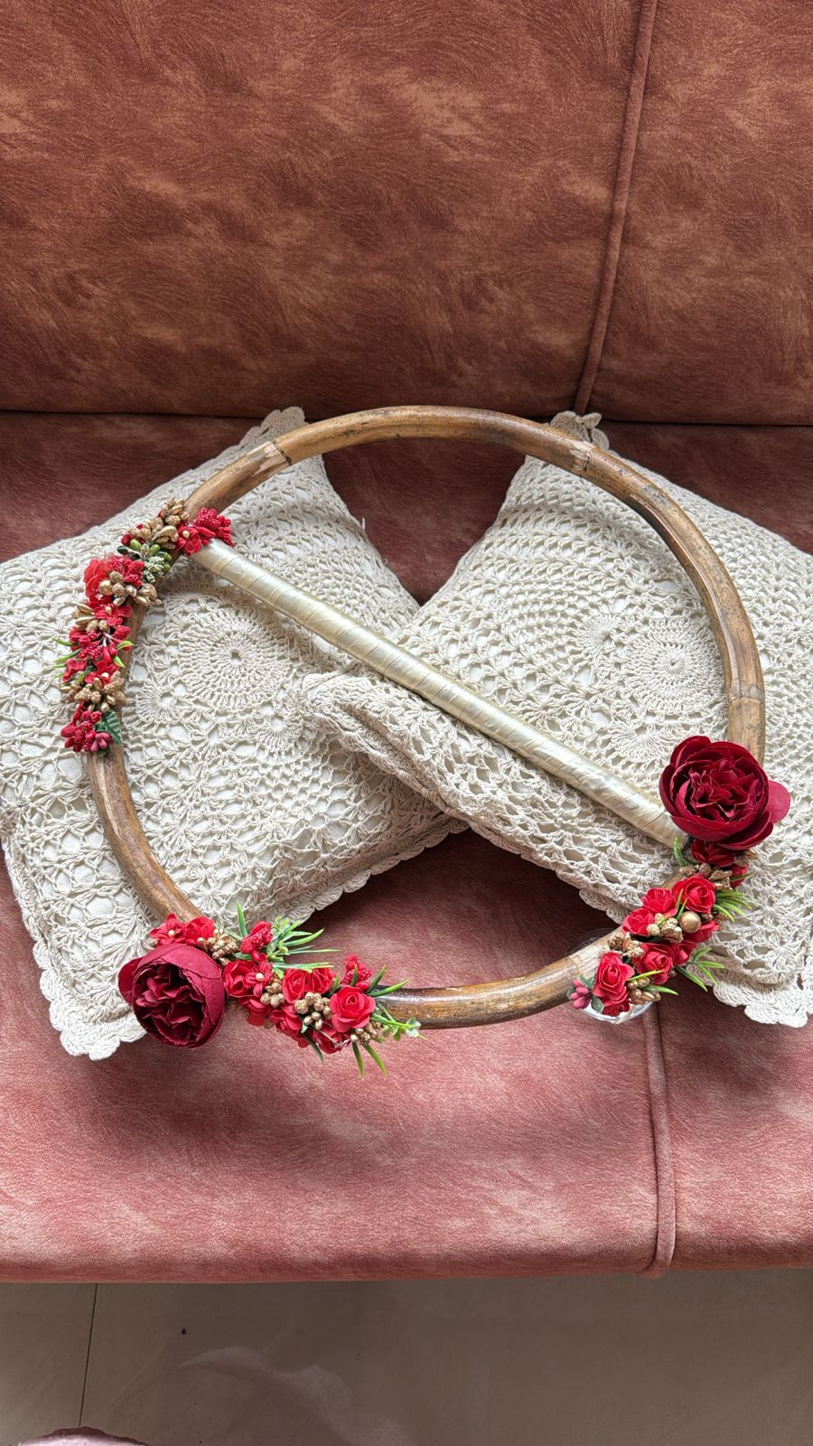 Wedding saree holder