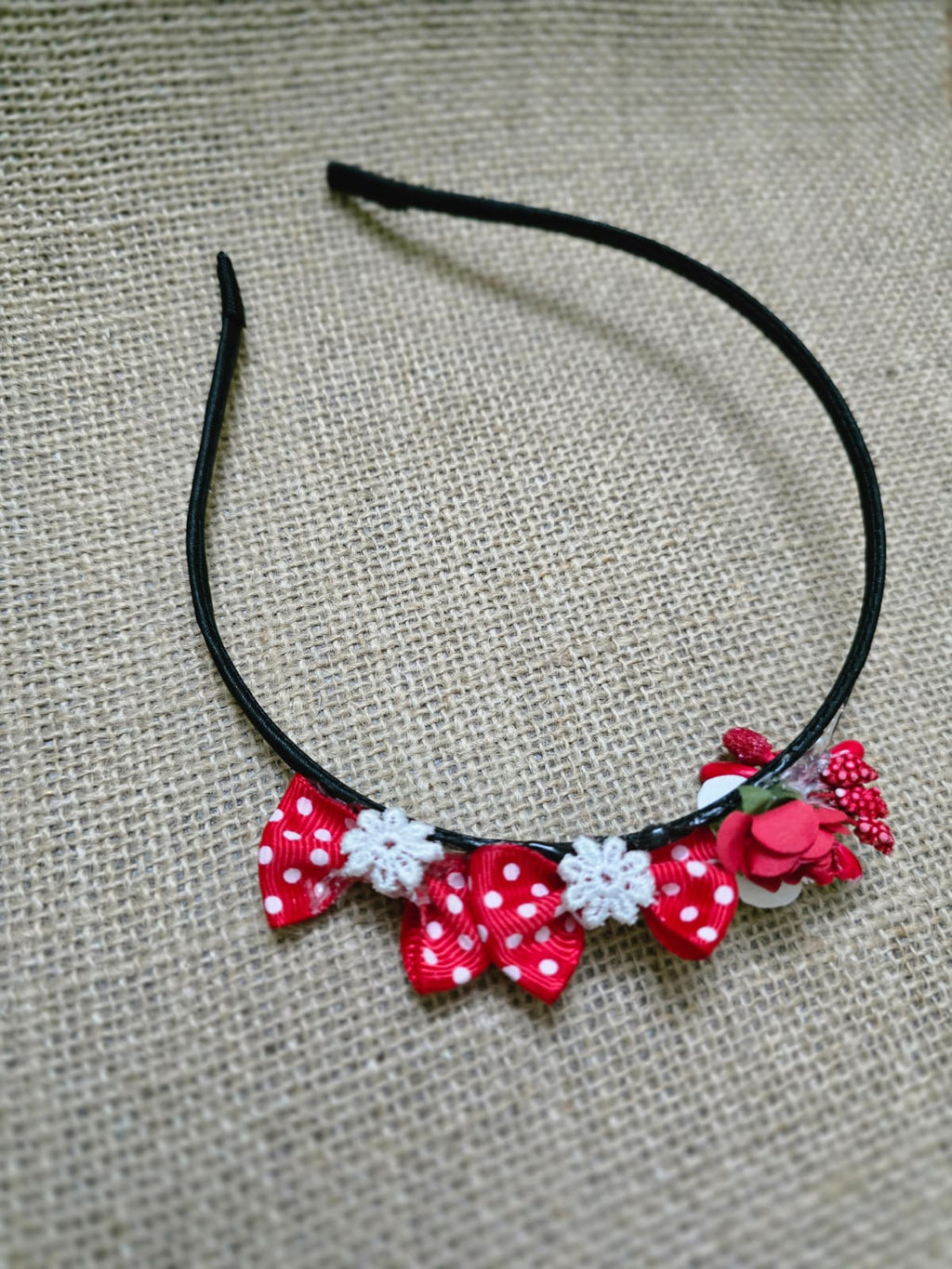 Christmas  Red Hair bows with red bows