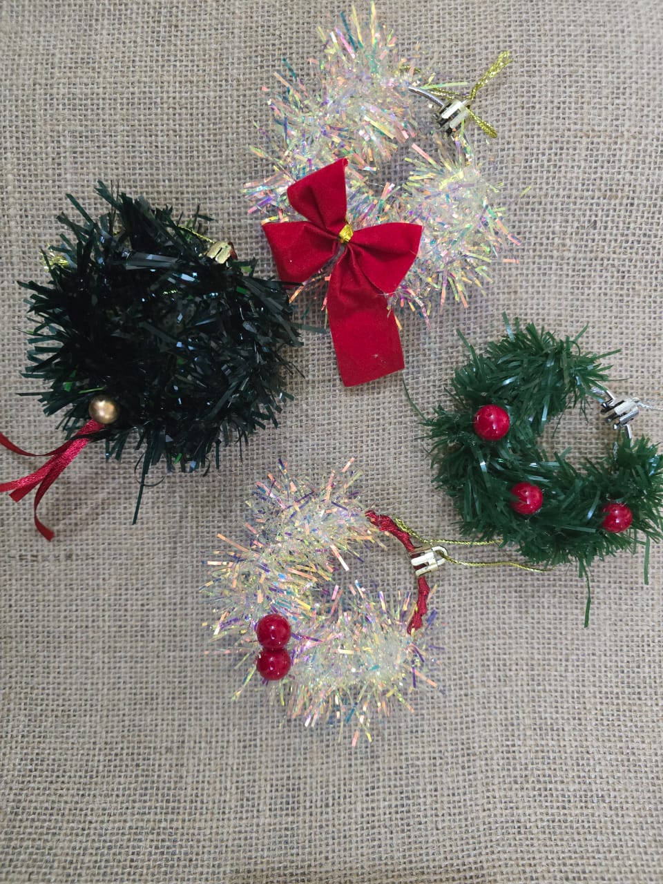 Christmas wreath for tree decorations