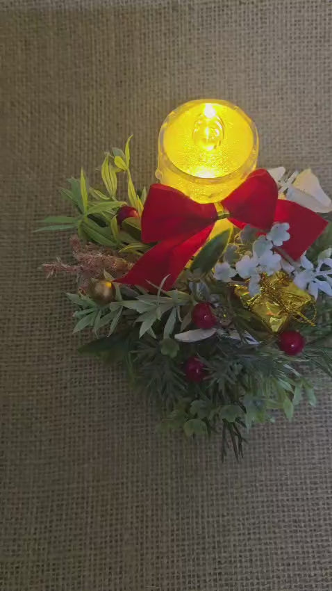 Bow Candle  table center decor